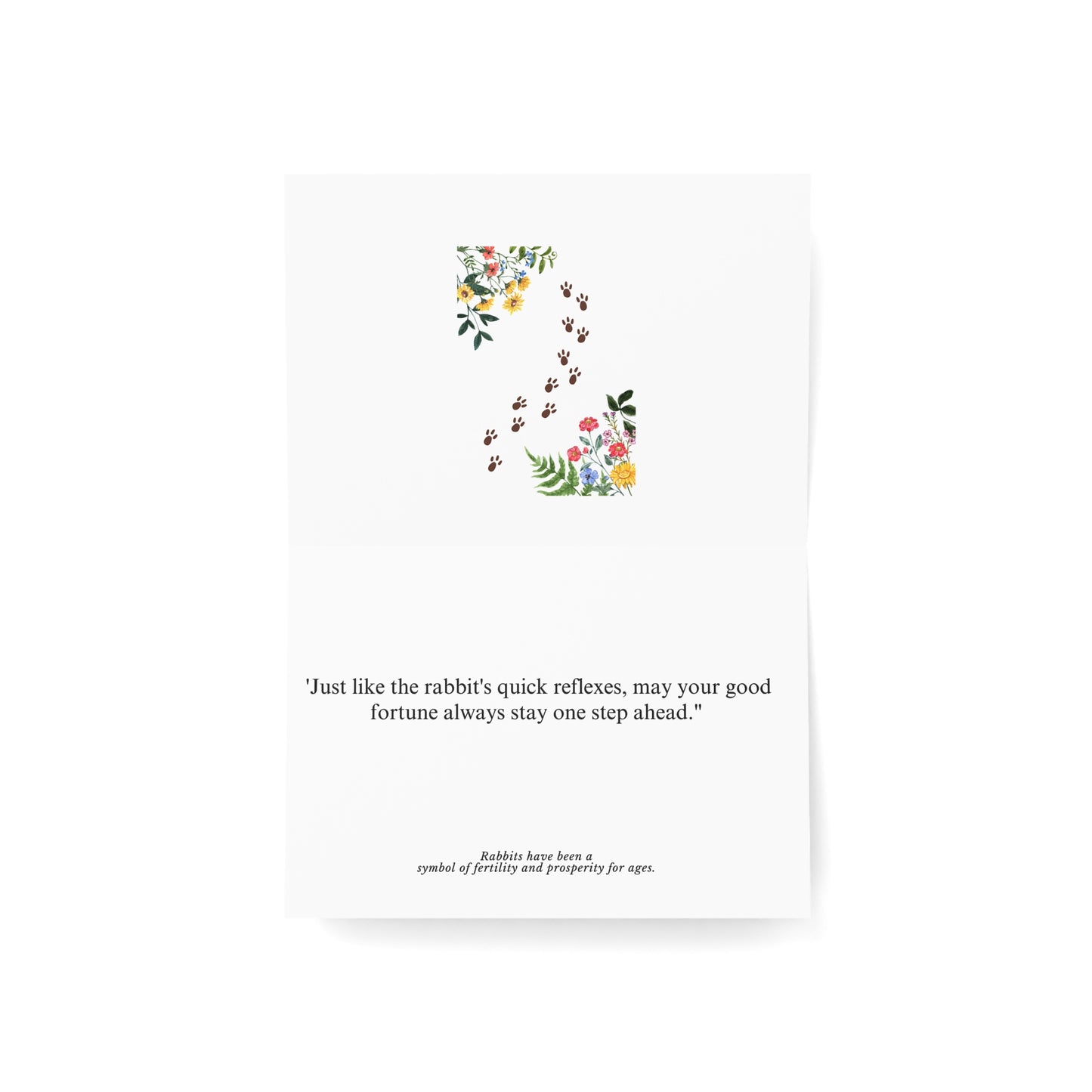 Lucky Rabbit, Greeting Cards (1, 10, 30, and 50pcs)
