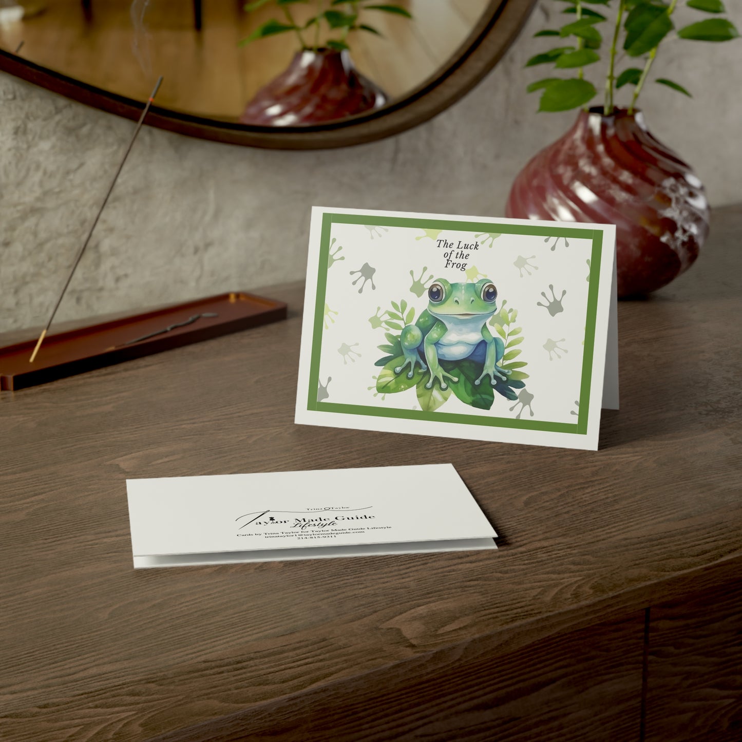 Lucky Frog, Greeting Cards (1, 10, 30, and 50pcs)