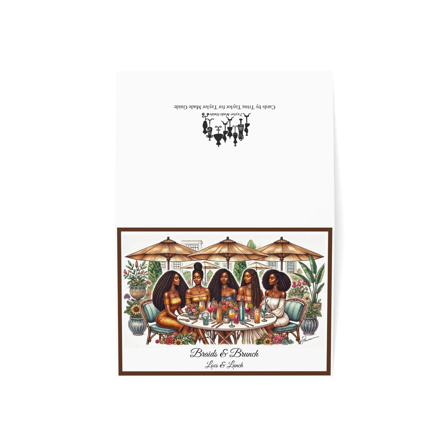 Braids Brunch 1, Greeting Cards (1, 10, 30, and 50pcs)