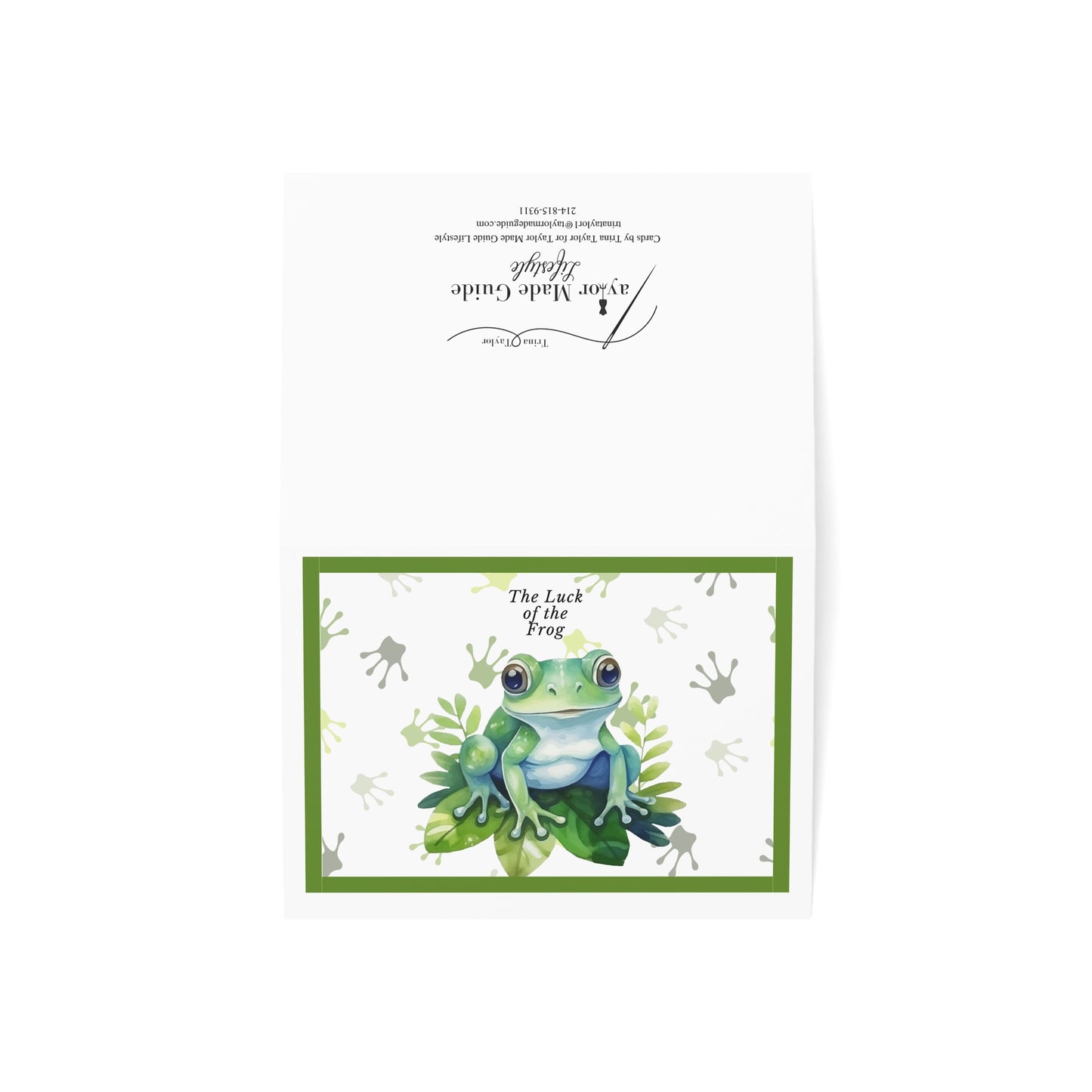 Lucky Frog, Greeting Cards (1, 10, 30, and 50pcs)