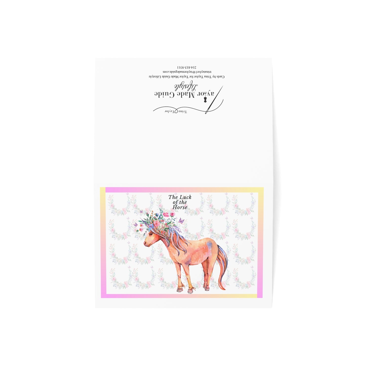 Lucky Horse, Greeting Cards (1, 10, 30, and 50pcs)