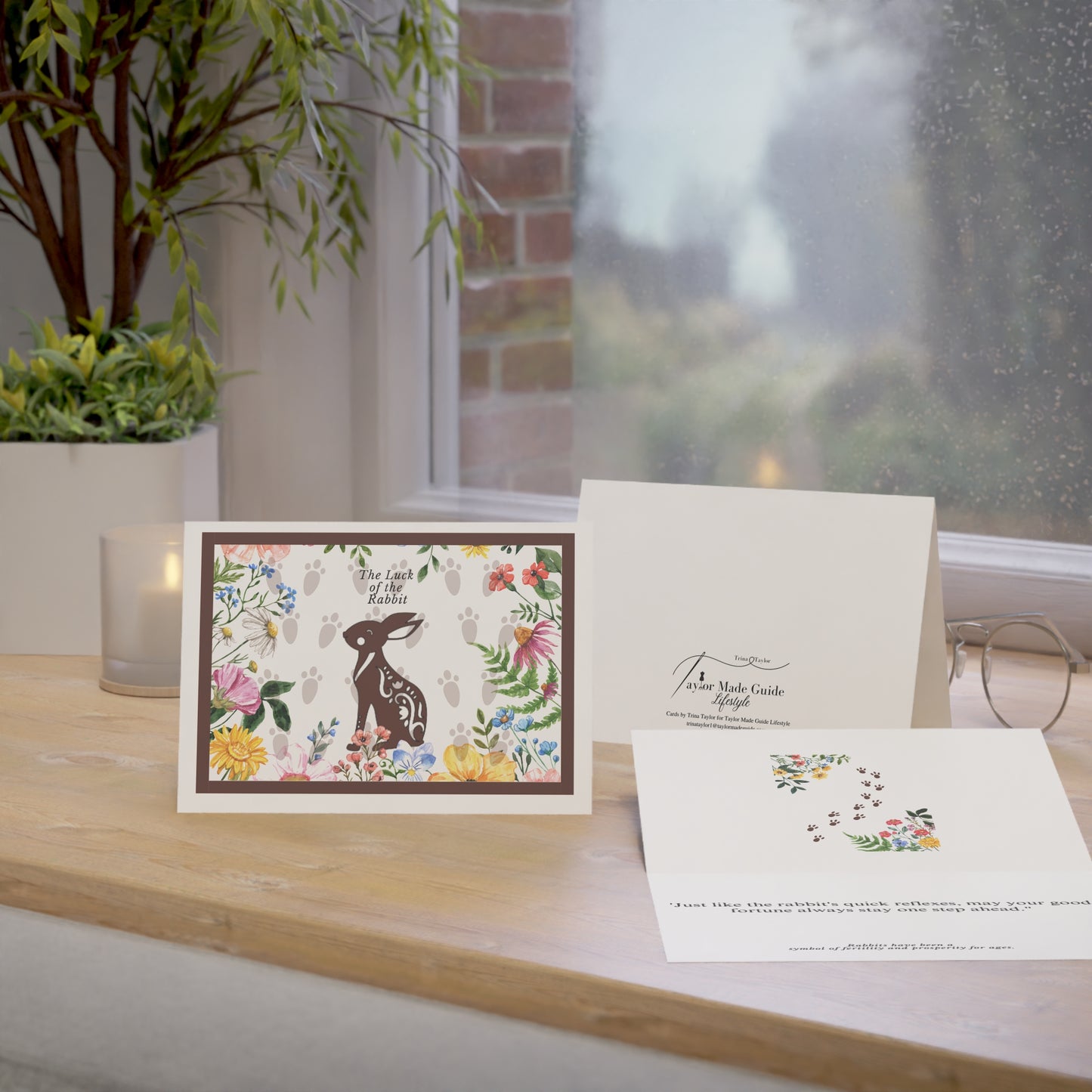 Lucky Rabbit, Greeting Cards (1, 10, 30, and 50pcs)
