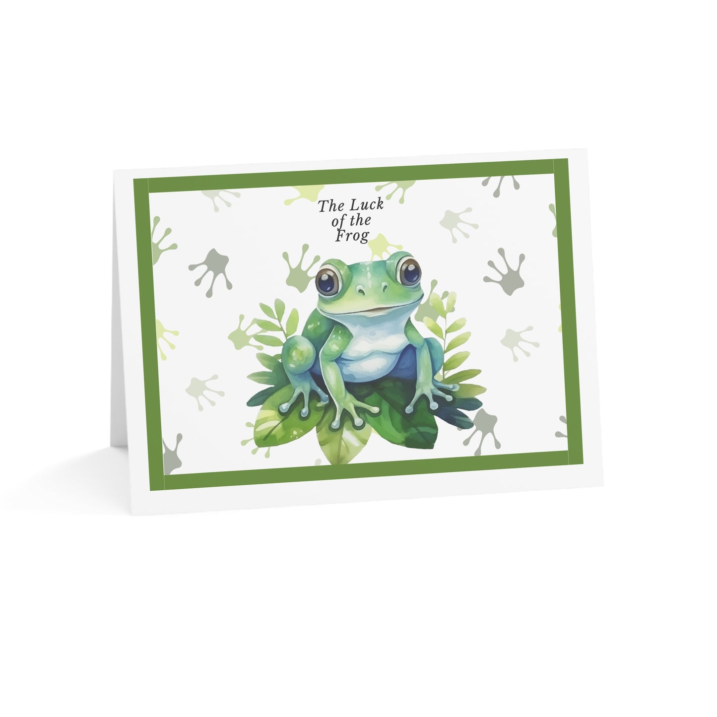 Lucky Frog, Greeting Cards (1, 10, 30, and 50pcs)