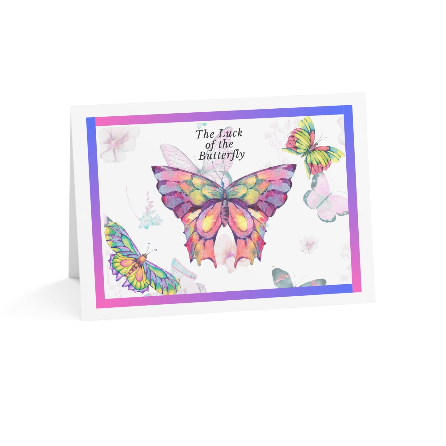 Lucky Butterfly, Greeting Cards (1, 10, 30, and 50pcs)