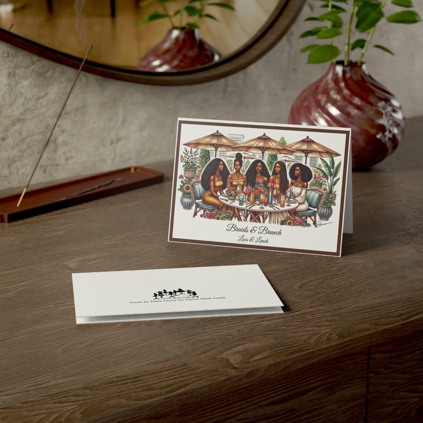 Braids Brunch 1, Greeting Cards (1, 10, 30, and 50pcs)