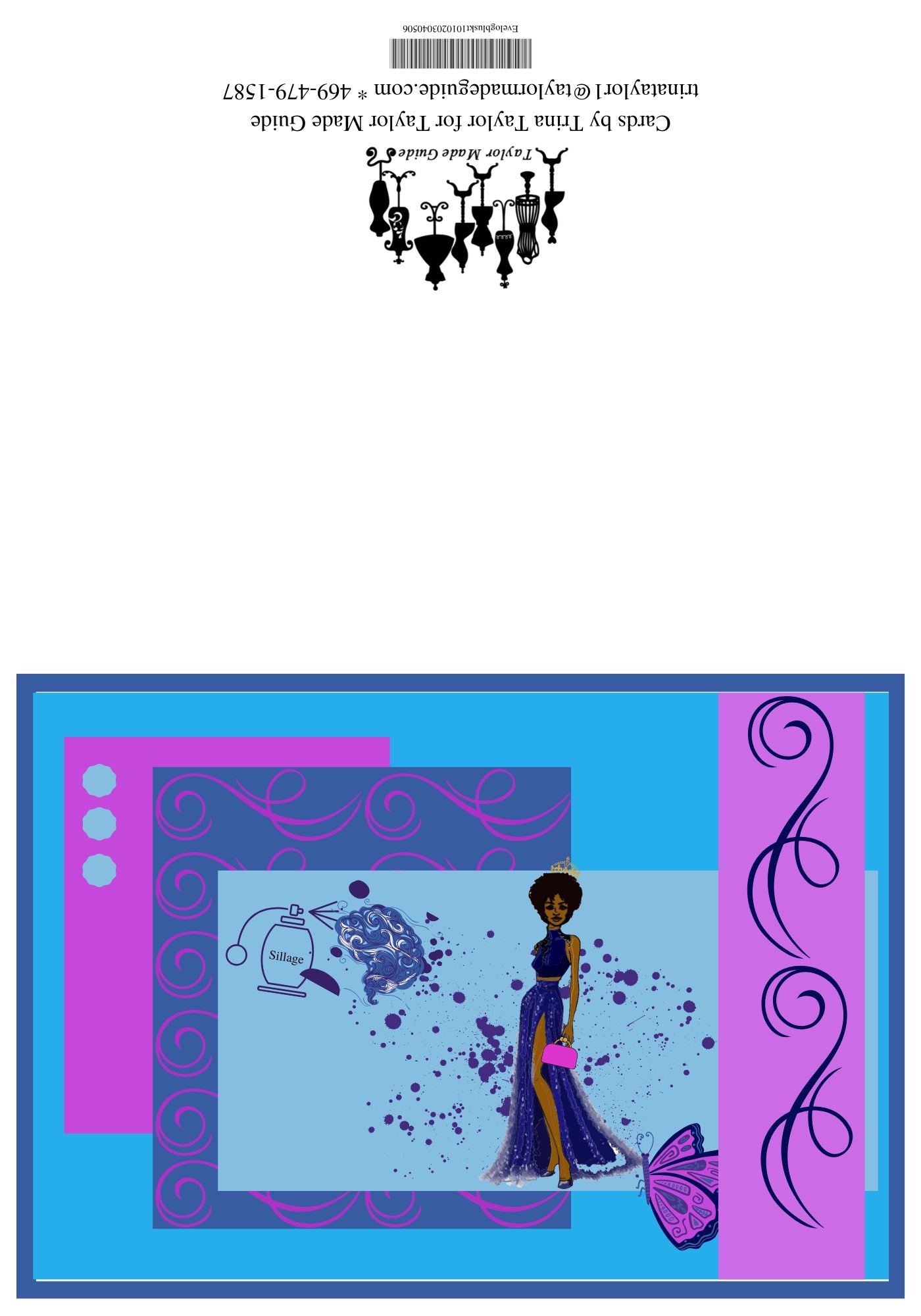 Evening Gown in Color, Purple bag