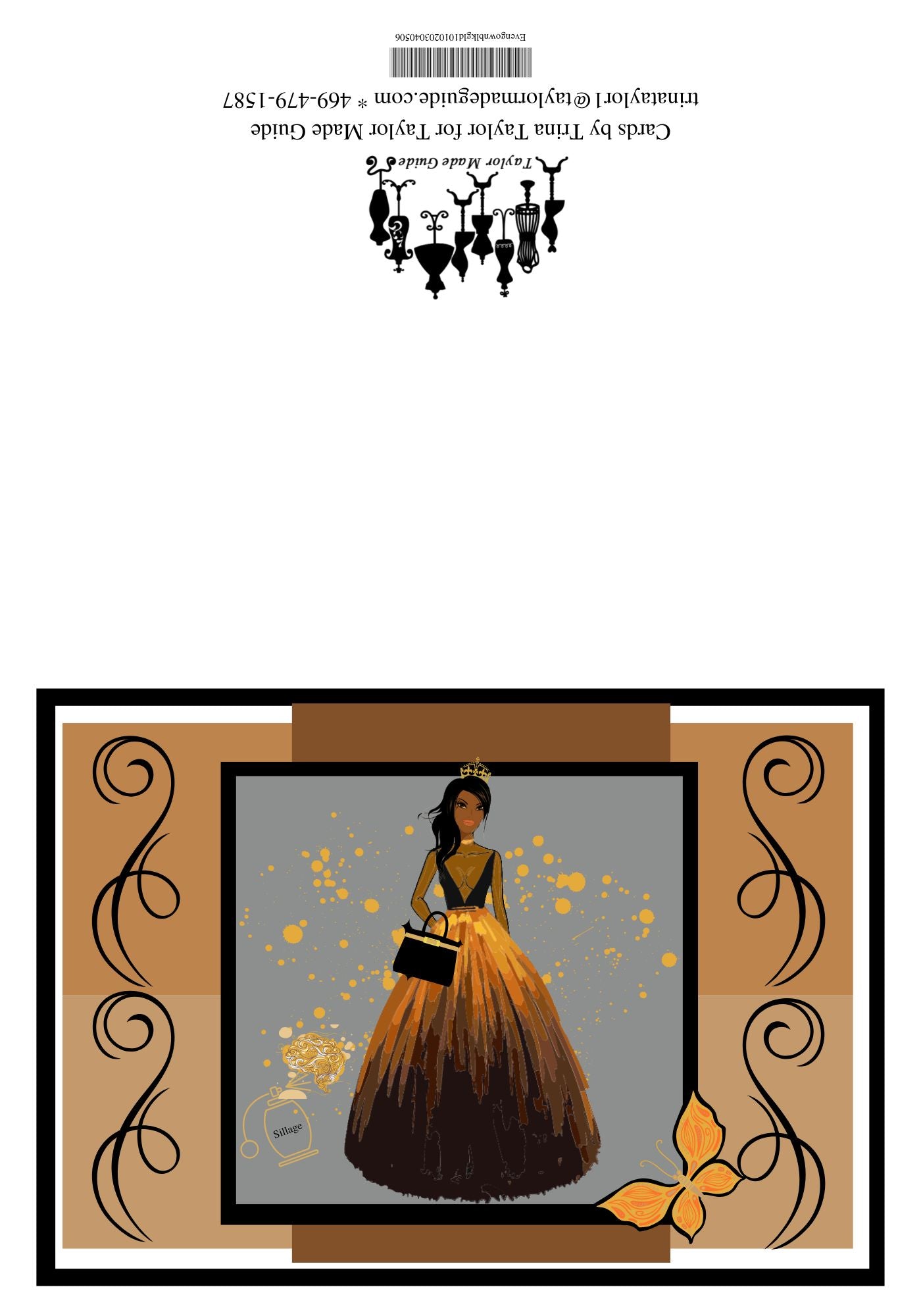 Evening Gown in Color, Gold