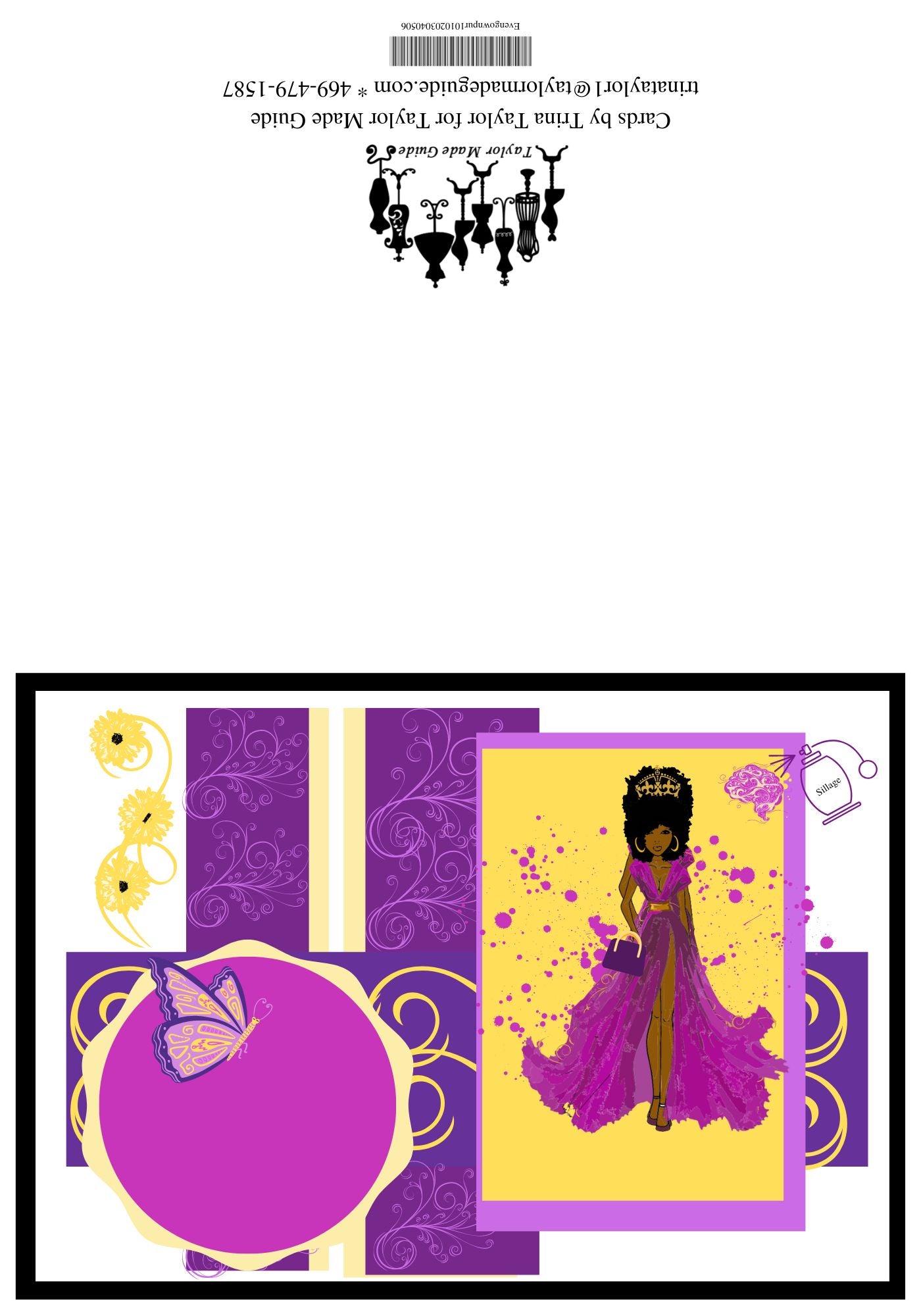 Evening Gown in Color, Legs in Purple