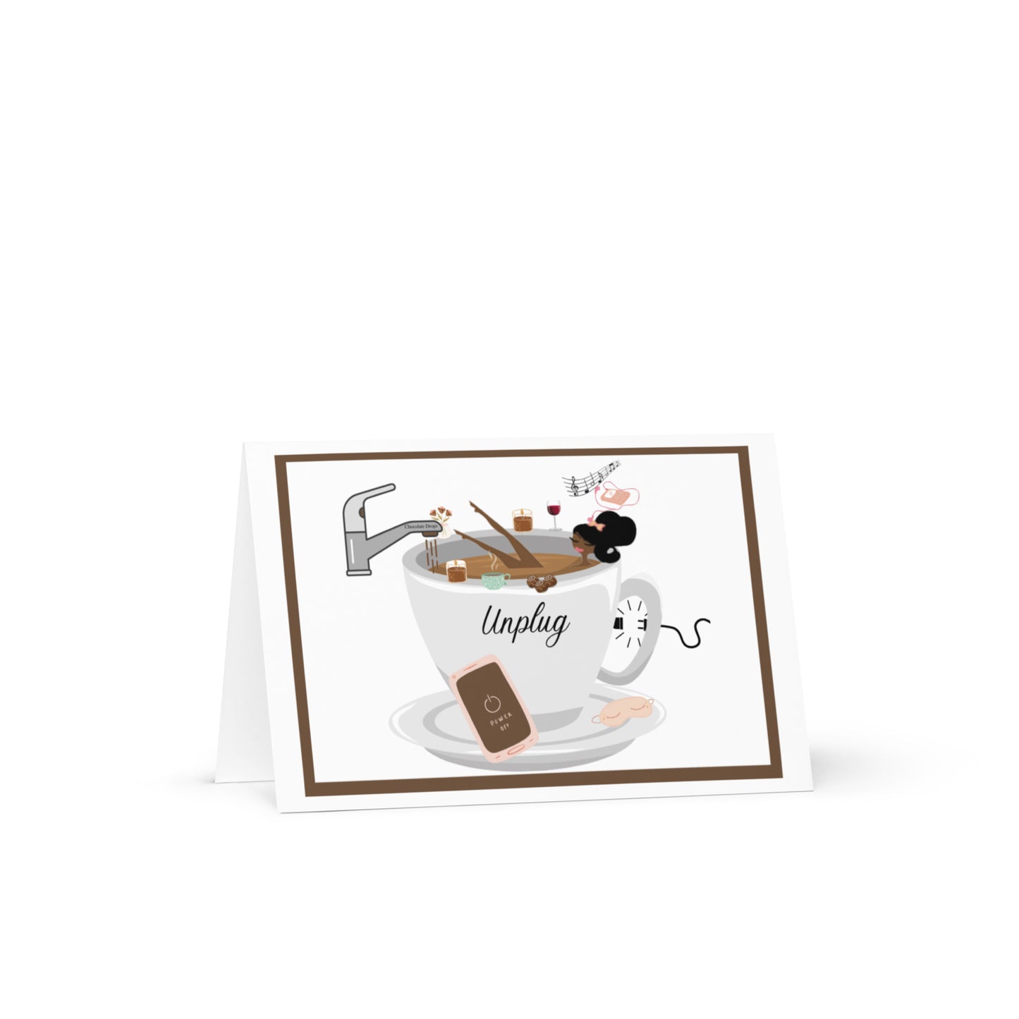 Chocolate Soak with Earbuds, Unplug