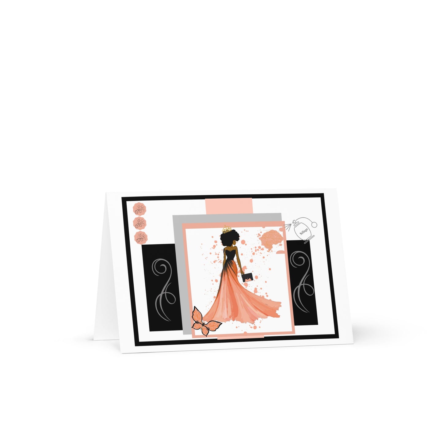 Evening Gown in Color, Peach