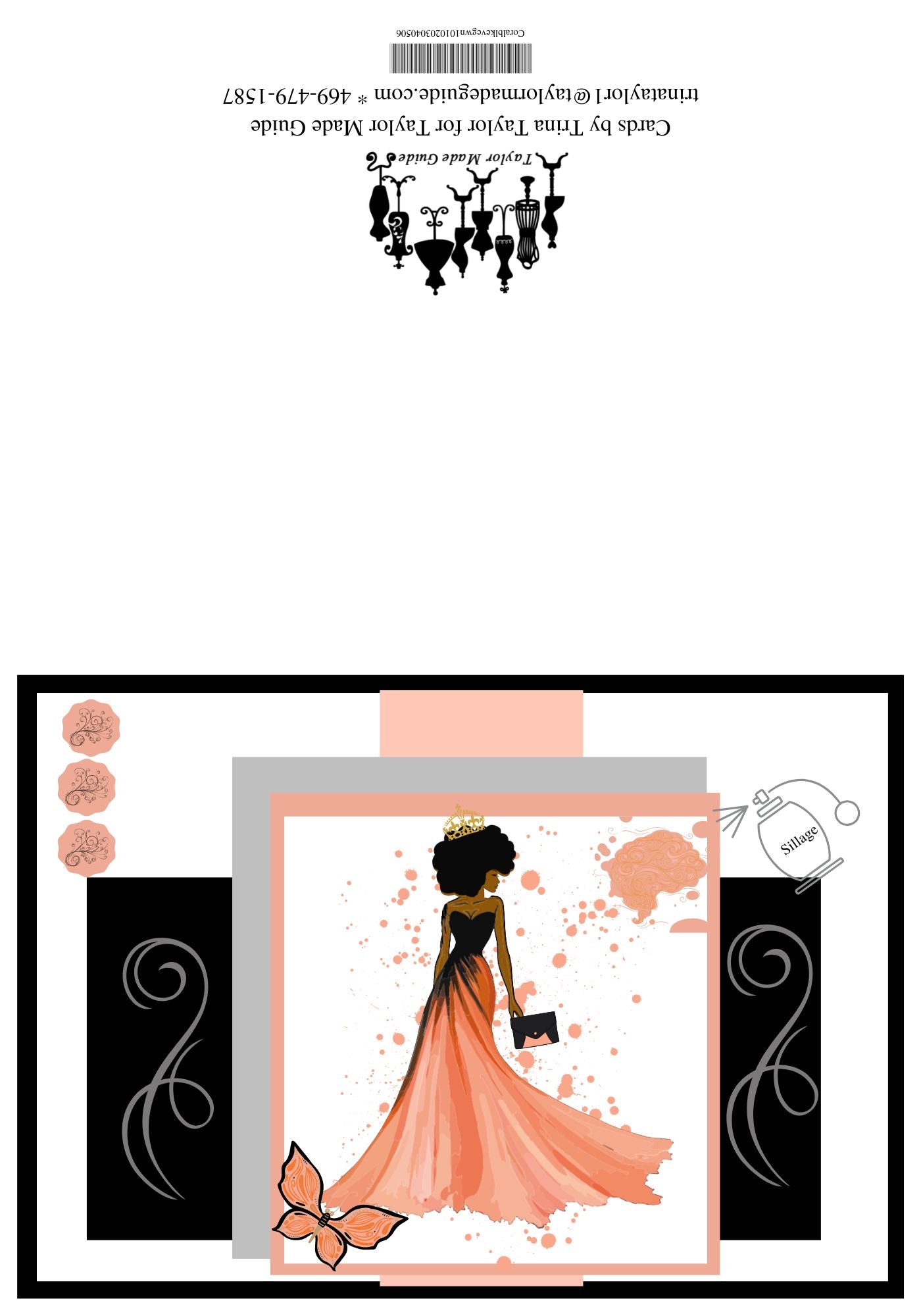 Evening Gown in Color, Peach